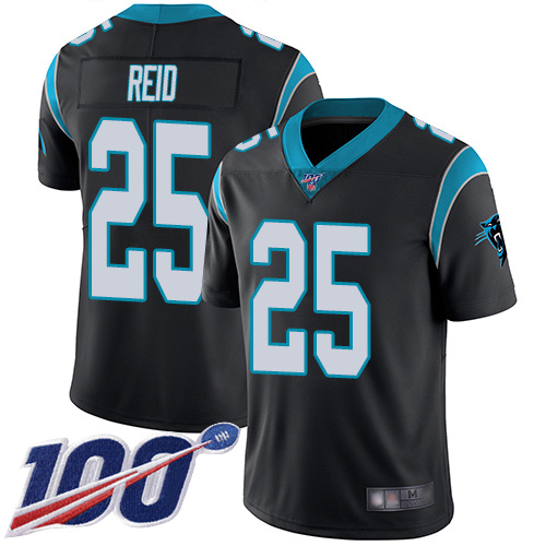 Carolina Panthers Limited Black Youth Eric Reid Home Jersey NFL Football #25 100th Season Vapor Untouchable